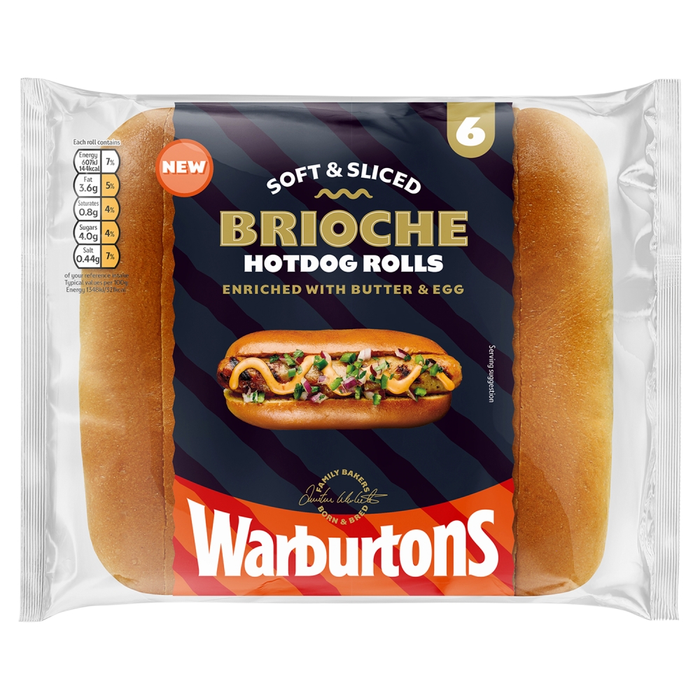 Warburtons Brioche Hotdog