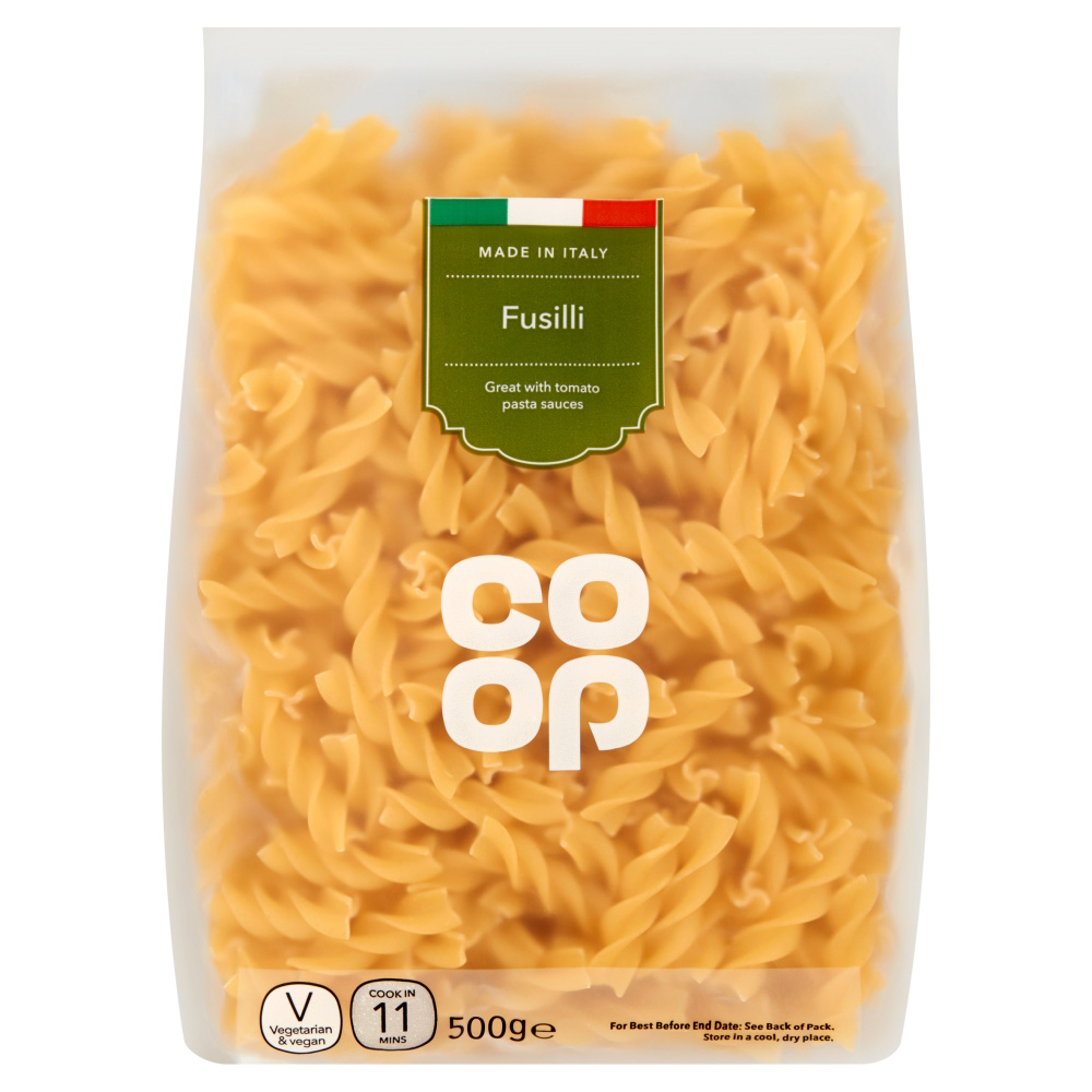 Coop Fusilli Pasta Twists 500g Coop