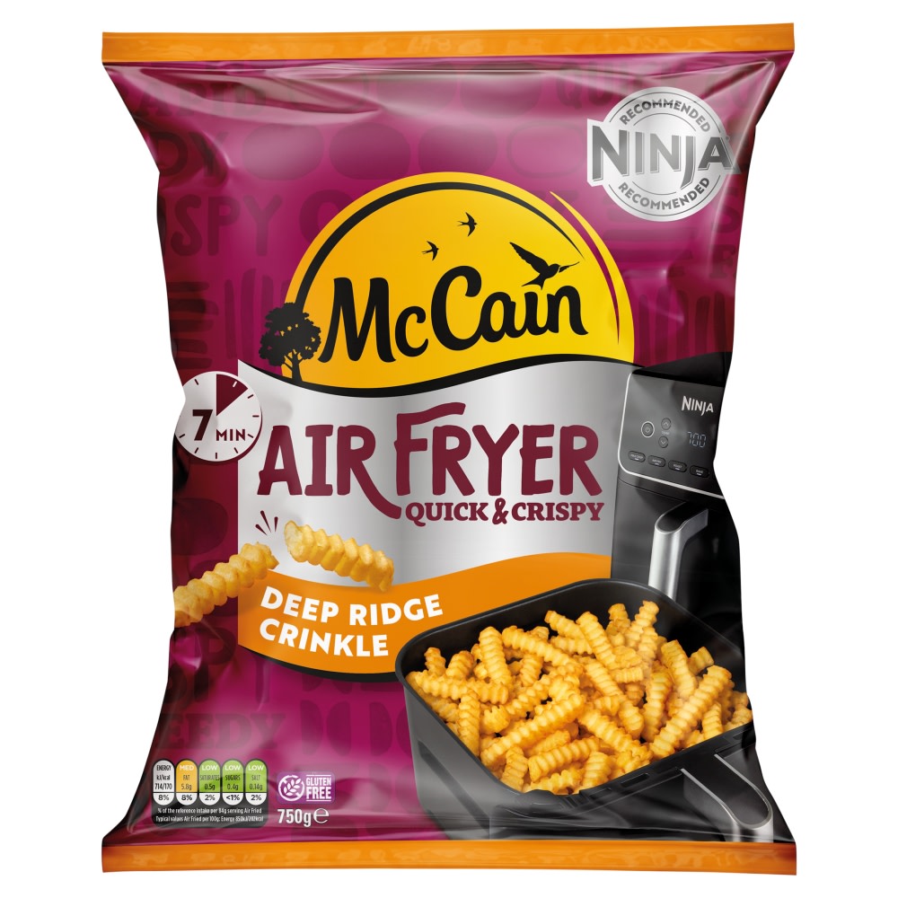 McCain Air Fryer Deep Ridge Crinkle Cut Fries 750g