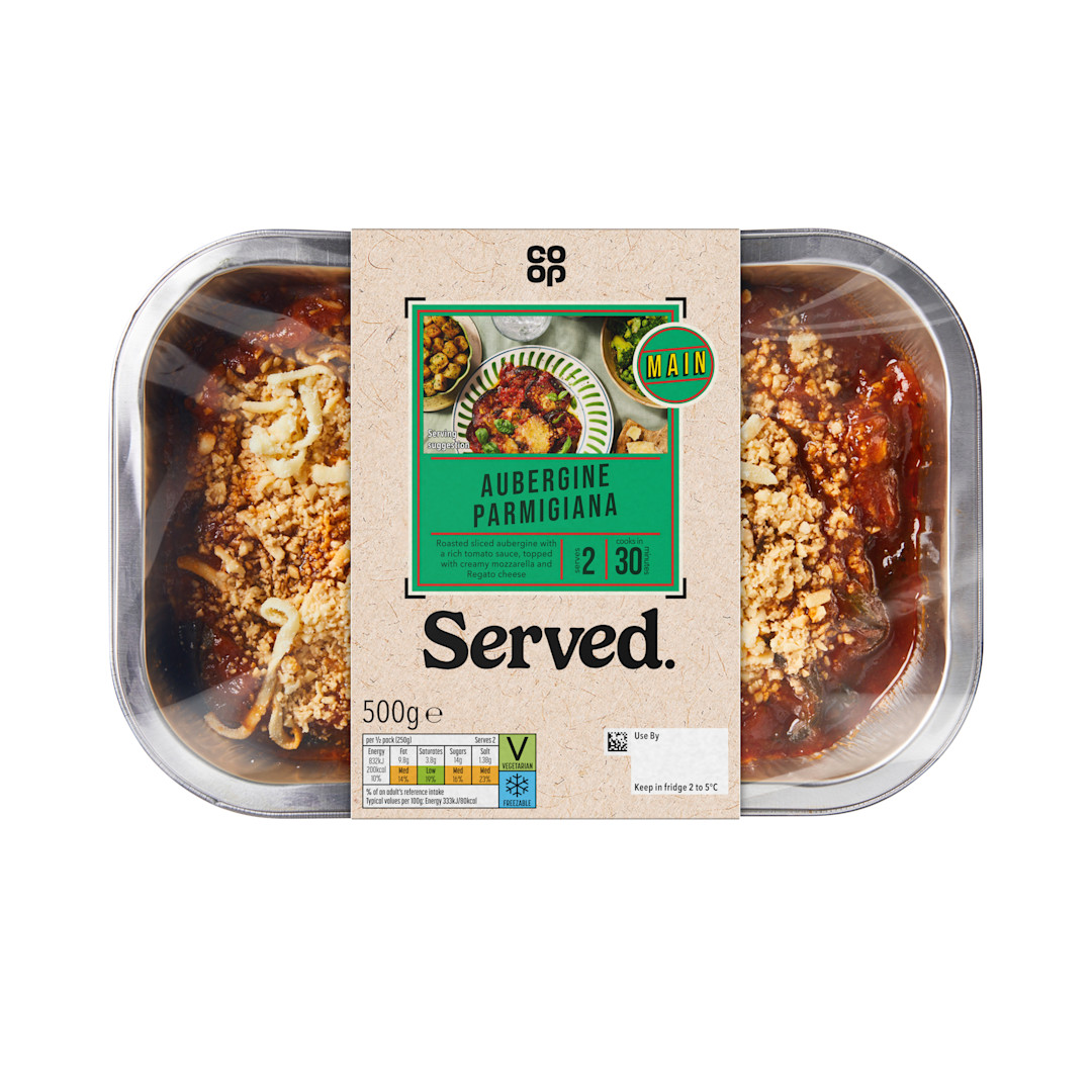 Co-op Aubergine Parmigiana 500g