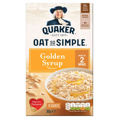 Quaker Oat So Simple Golden Syrup Sachets 10x36g