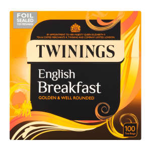 Twinings 100 English Breakfast Tea Bags 250g