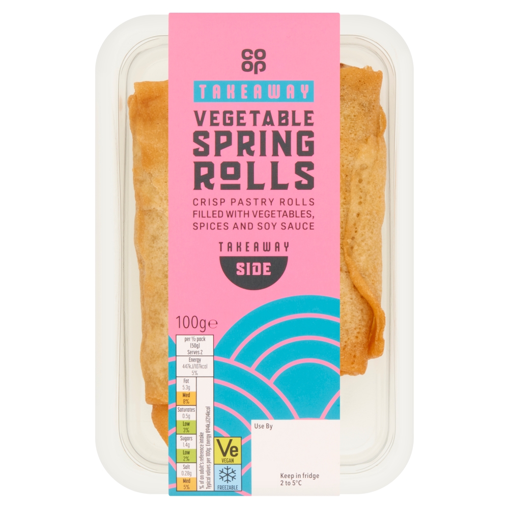 Co-op Vegetable Spring-rolls 100g      