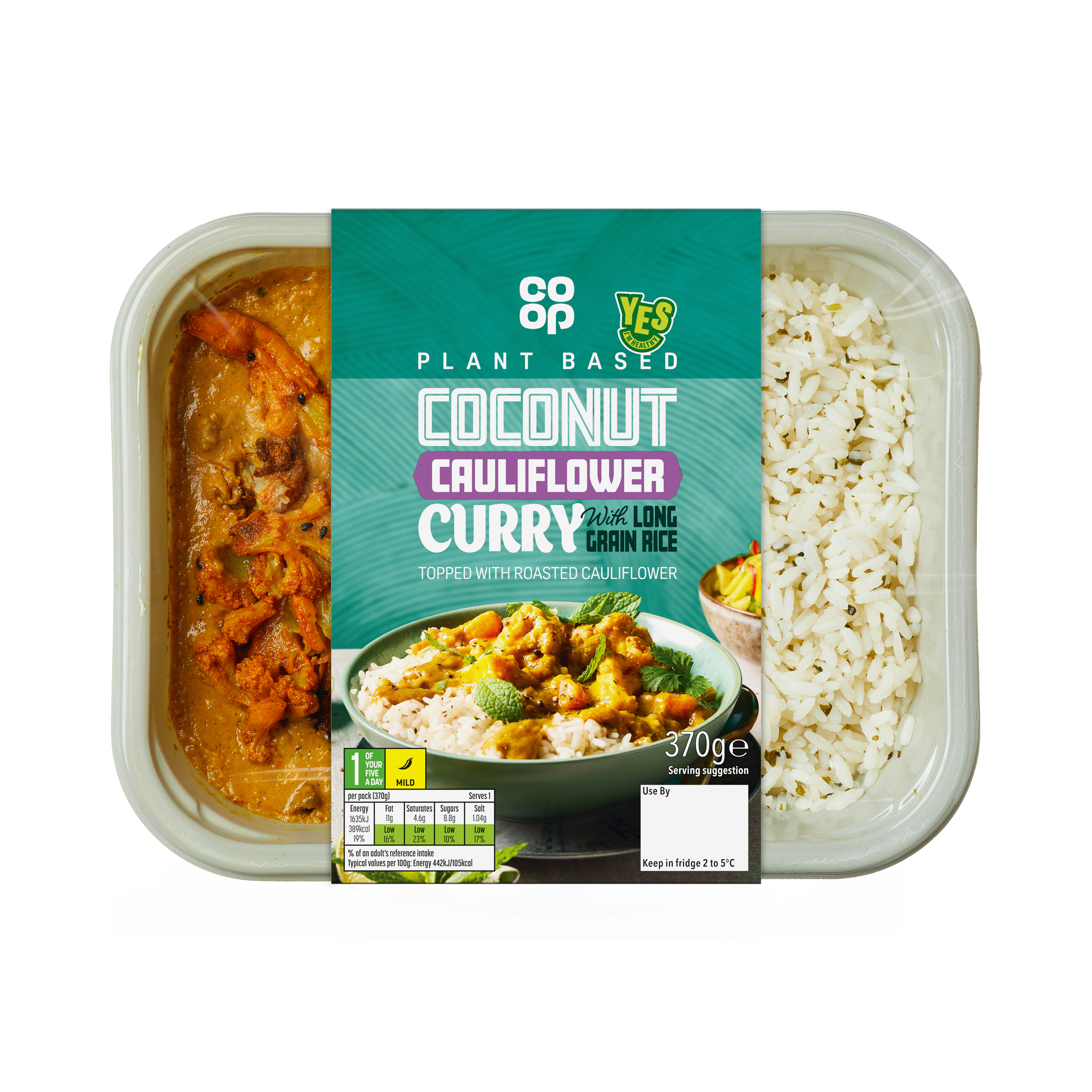 Co-op Plant Based Creamy Coconut Cauliflower Curry 370g