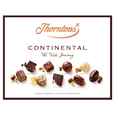 Thorntons Continental Milk, Dark and White Chocolate Gift Box 264g 