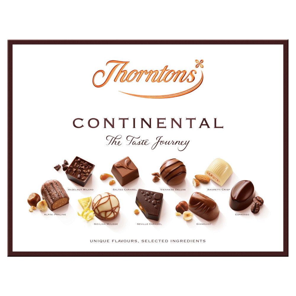 Thorntons Classic Collection Of Milk, Dark & White Chocolate 449G