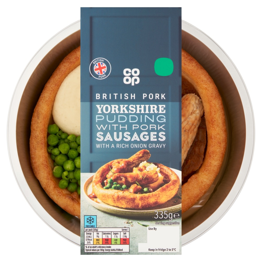 Co-op Yorkshire Pudding With Pork Sausages 335g