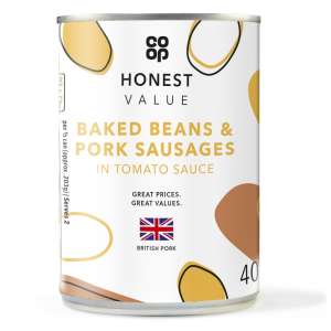 Co-op Honest Value Baked Beans & Pork Sausage 405g