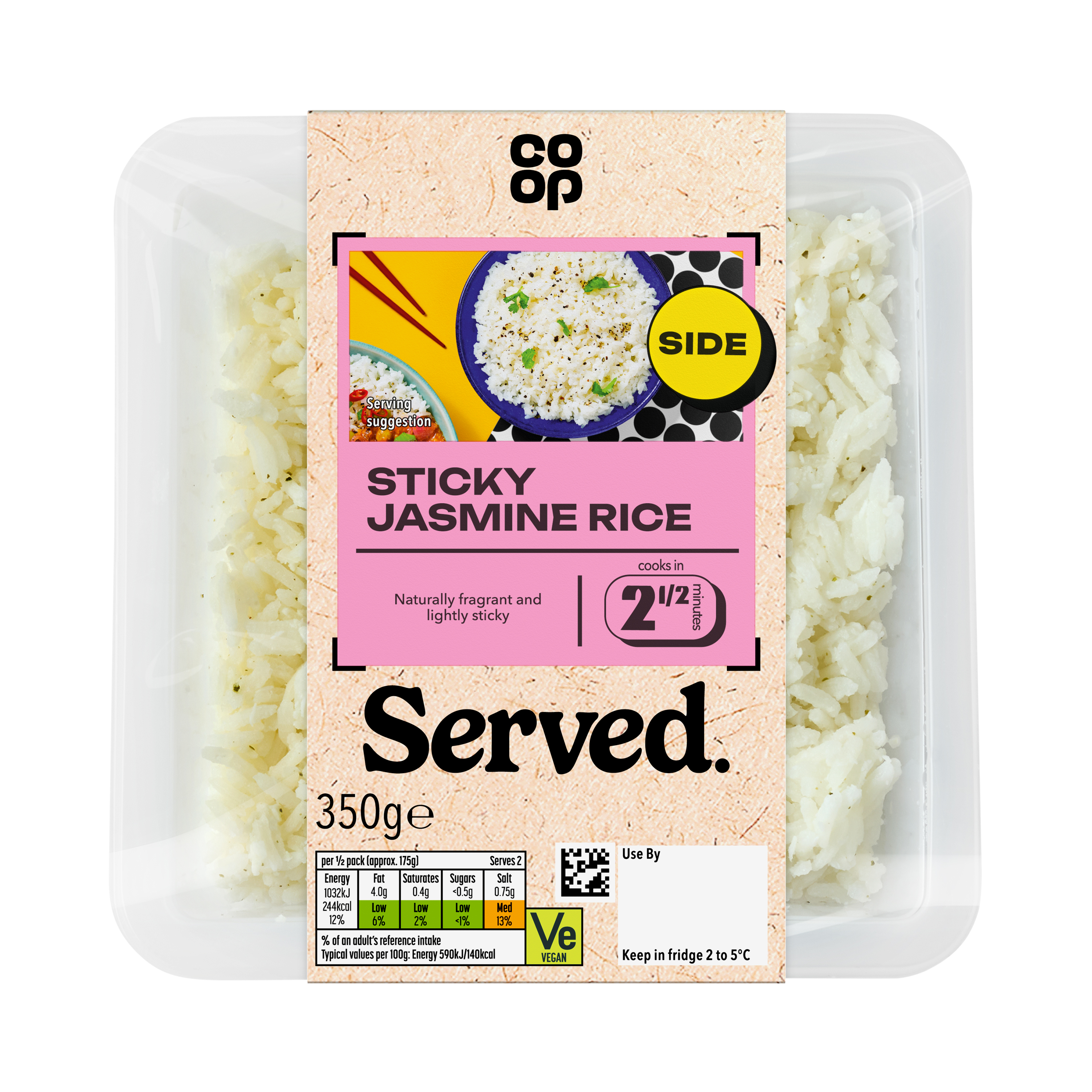 Co-op Sticky Jasmine Rice 350g