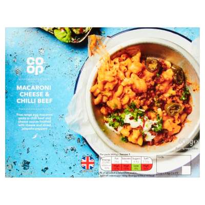 Co-op Mac Cheese with Chilli Beef 400g