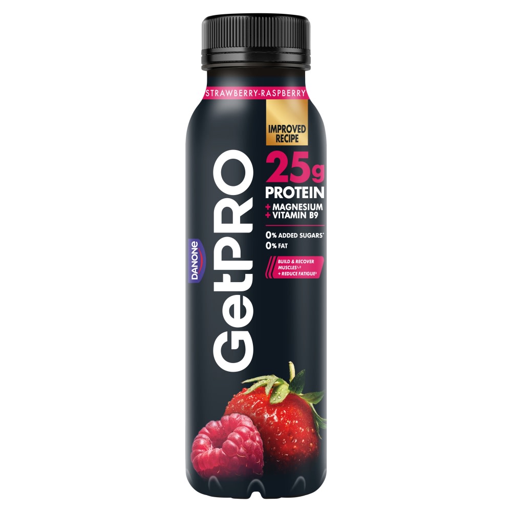 GetPro Strawberry & Raspberry High Protein Yoghurt Drink