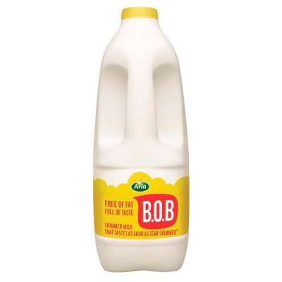 Arla BOB Skimmed Milk 2 Ltr