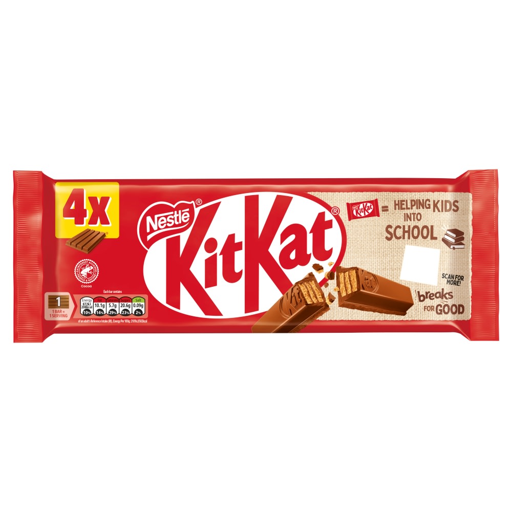 Nestle Kitkat 4 Finger Bar 4pk 166g