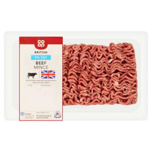 Co-op British 5% Fat Beef Mince 500g