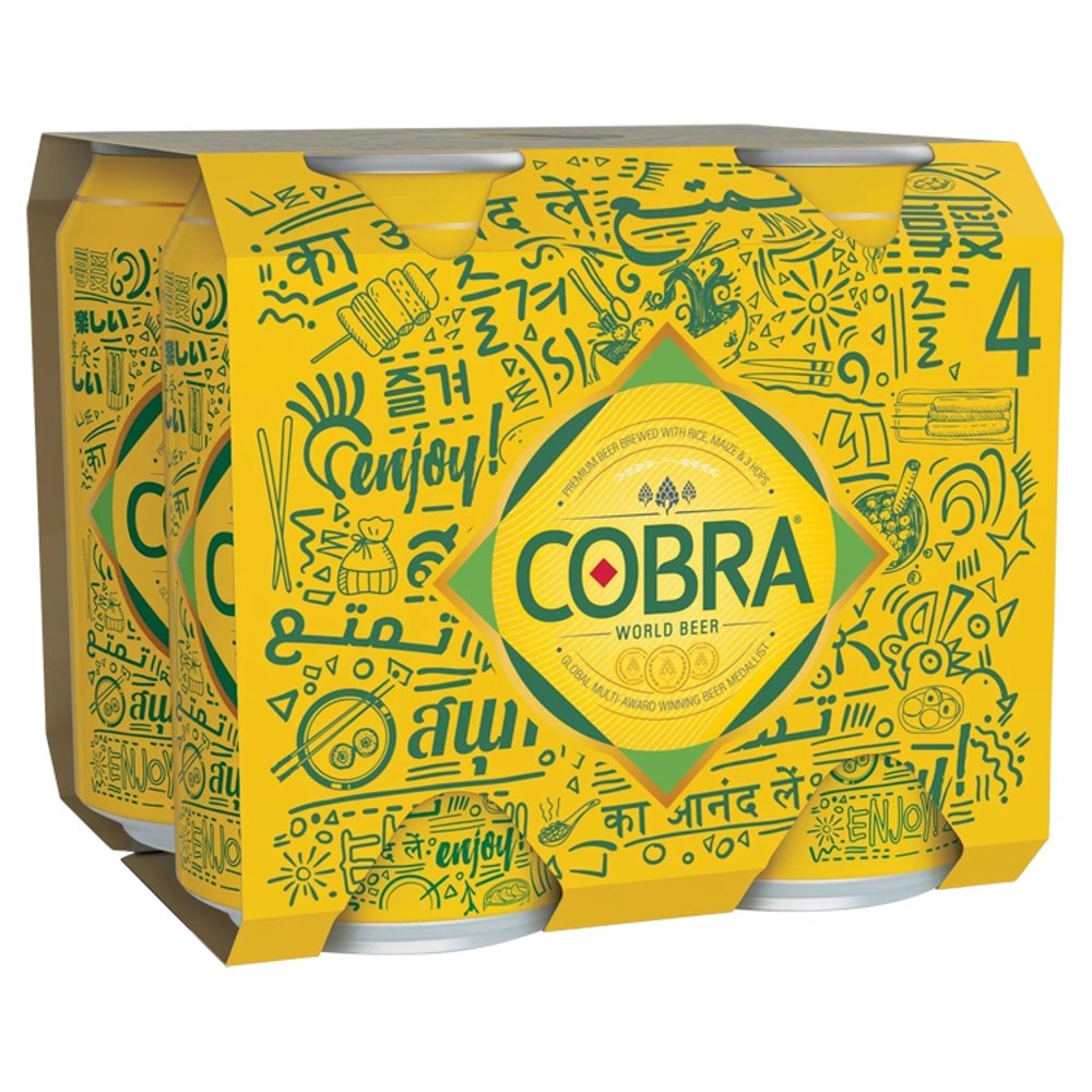 Cobra 4 Pack Can 4 x 330ml - Co-op