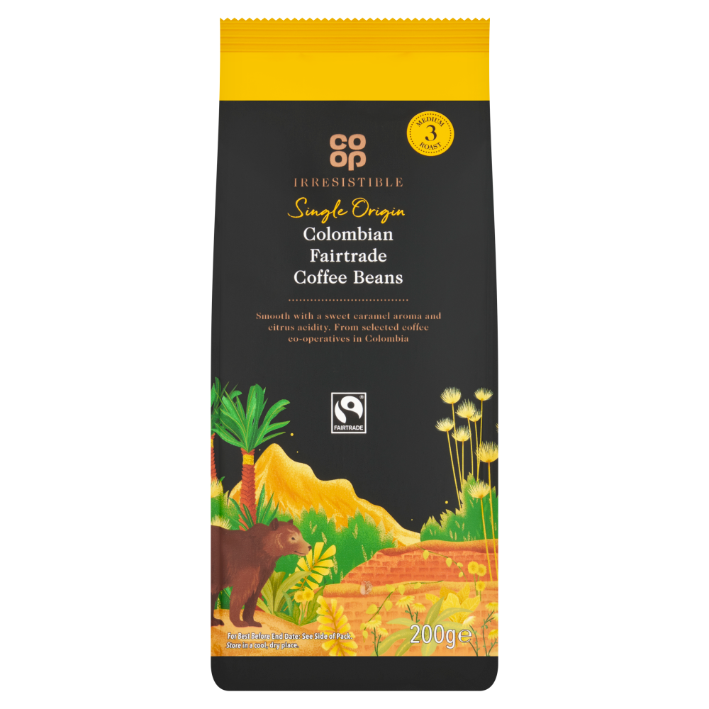 Co-op Irresistible Fairtrade Colombian Beans 200g
