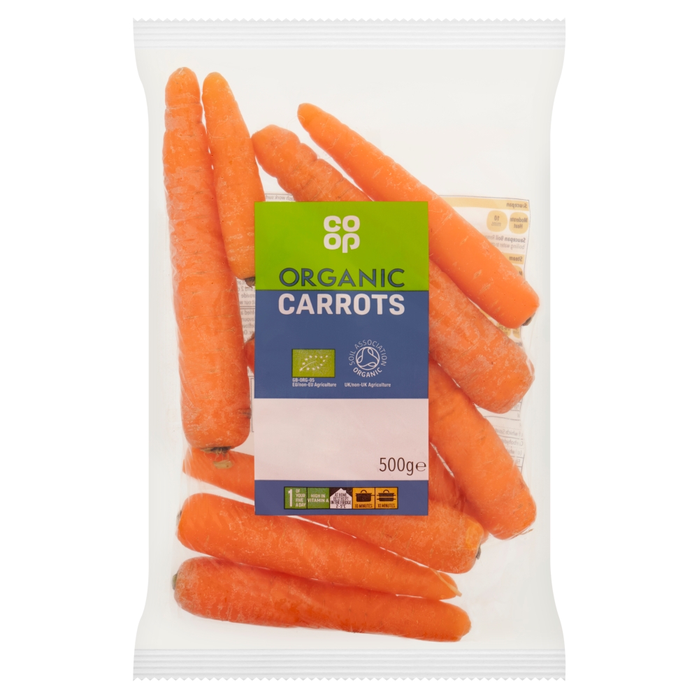 Co-op Organic Carrots 500g