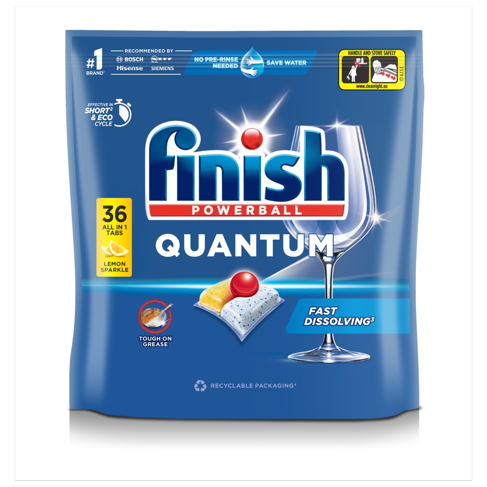 Finish Quantum Dishwash Tablets Lemon 32pack