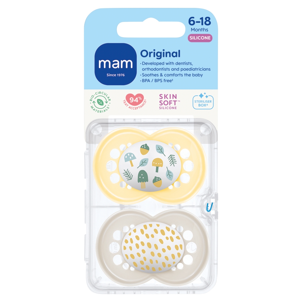 Mam Original Night Soother 6-18 Months 2 pack