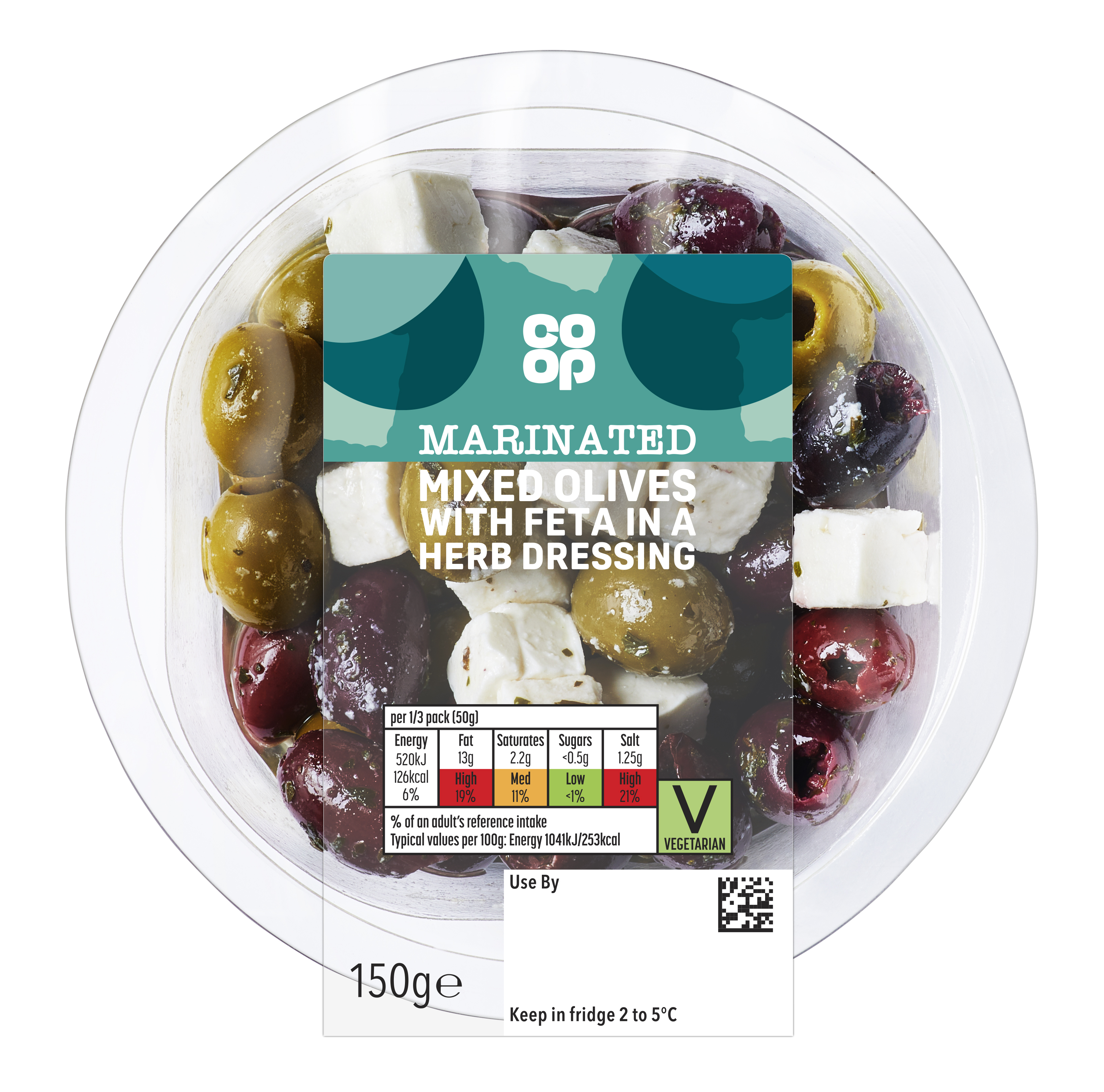 Co-op Mixed Olives & Feta 150g