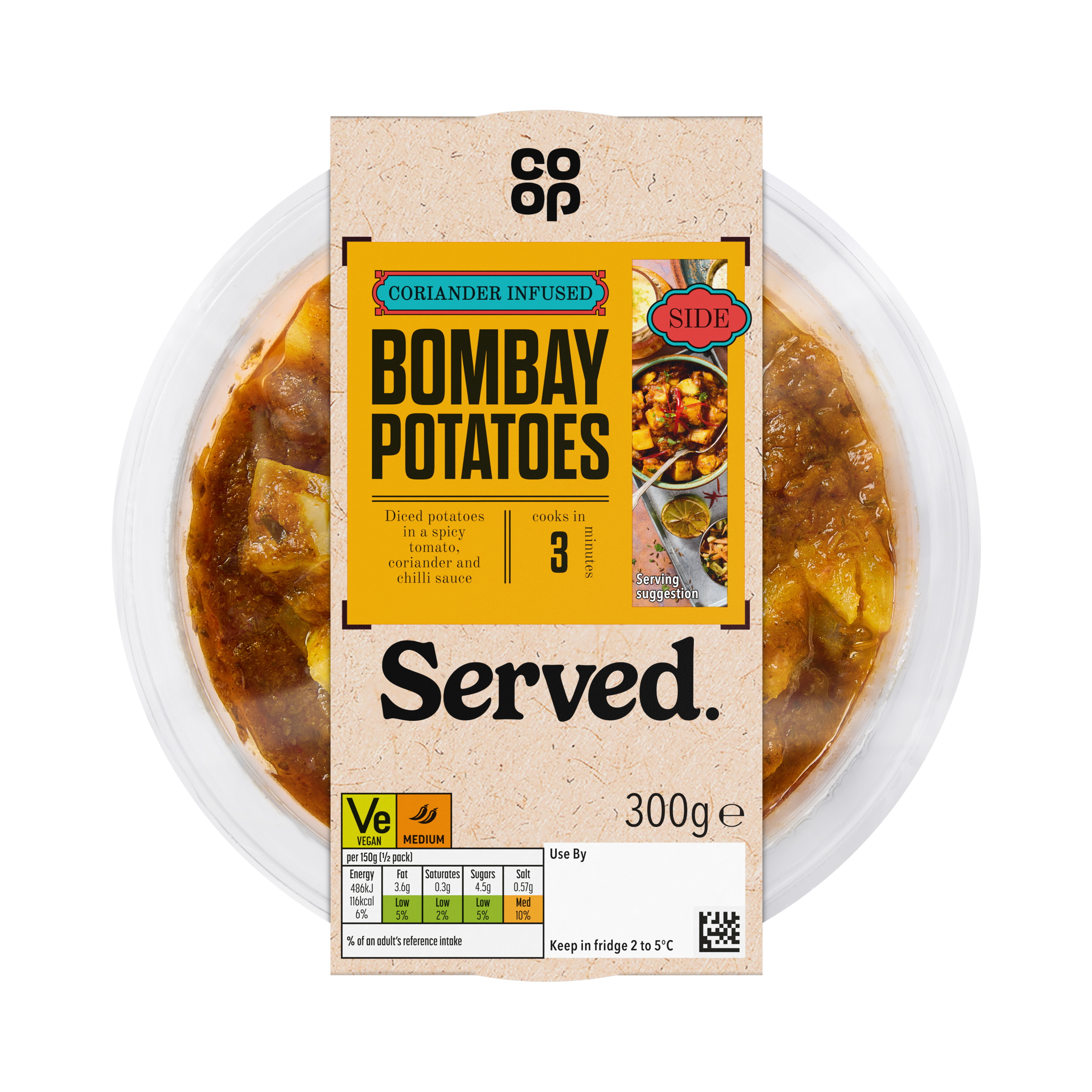 Co-op Served Bombay Potatoes 300G 