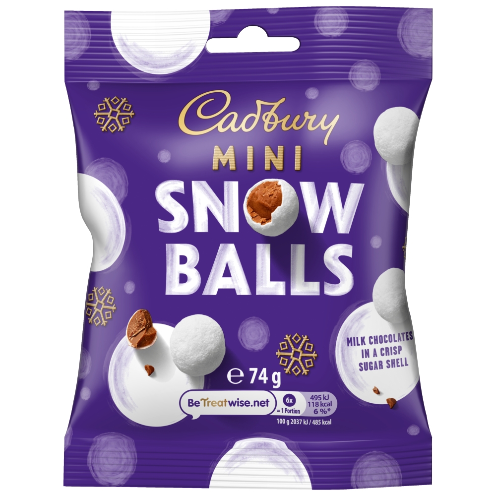 Cadbury Mini Snowballs Clipstrip 74G