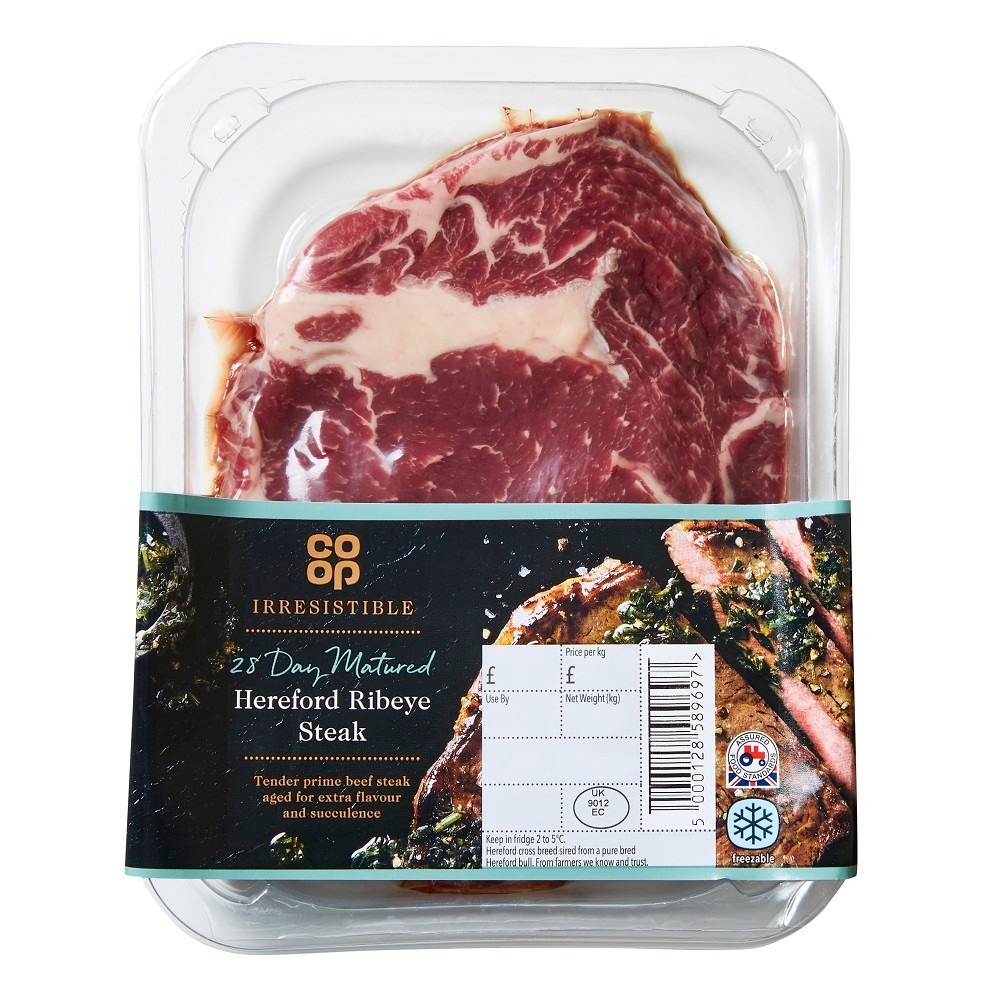 Co-op Irresistible 28 Day Matured Hereford Ribeye Steak 227g - Co-op