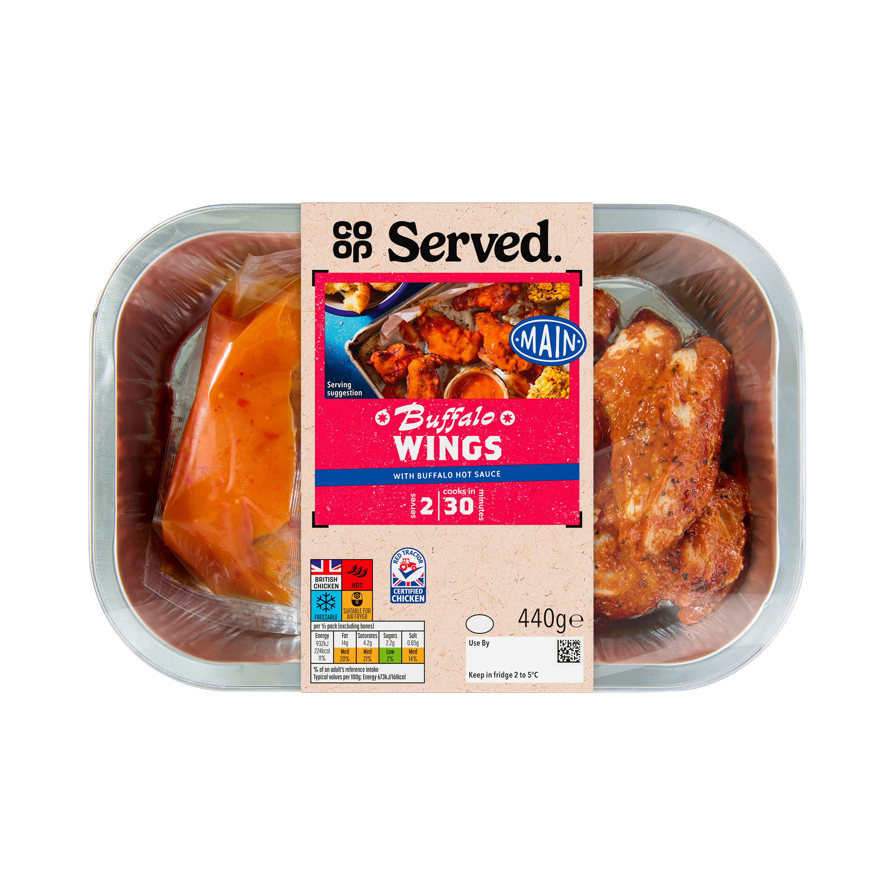 Co-op Served Buffalo Wings with Buffalo 440g