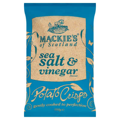 Mackie's Sea Salt & Vinegar Crisps 150g