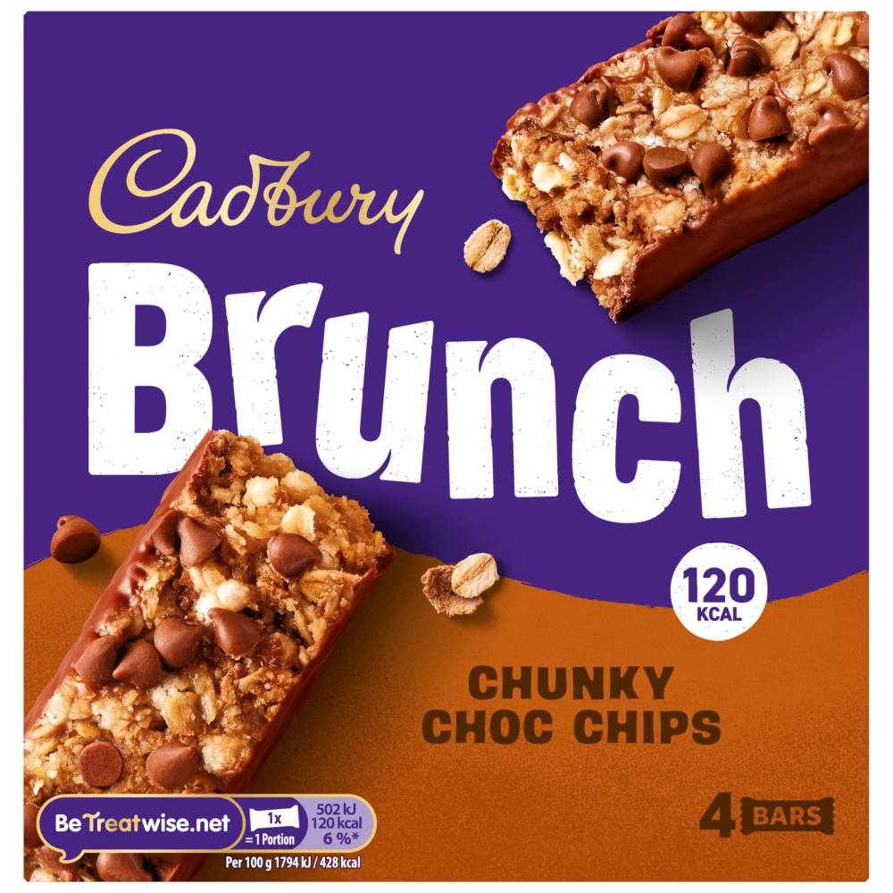 Cadbury Brunch Choc Chip 4pack 112g