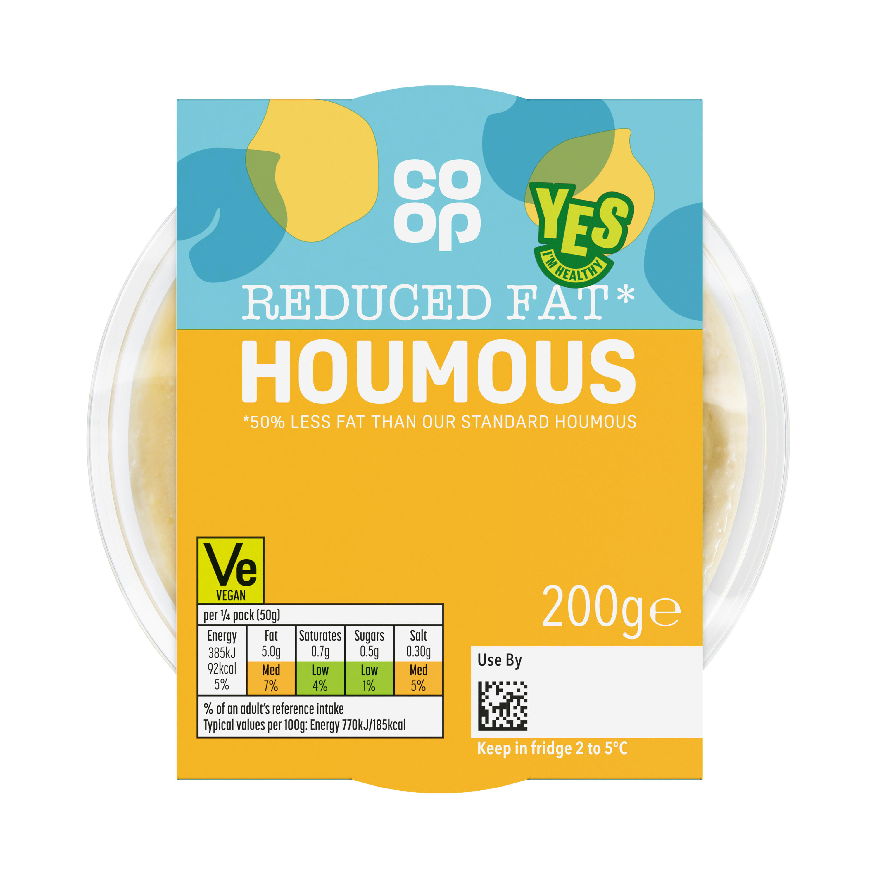 Co-op Reduced Fat Houmous 200g
