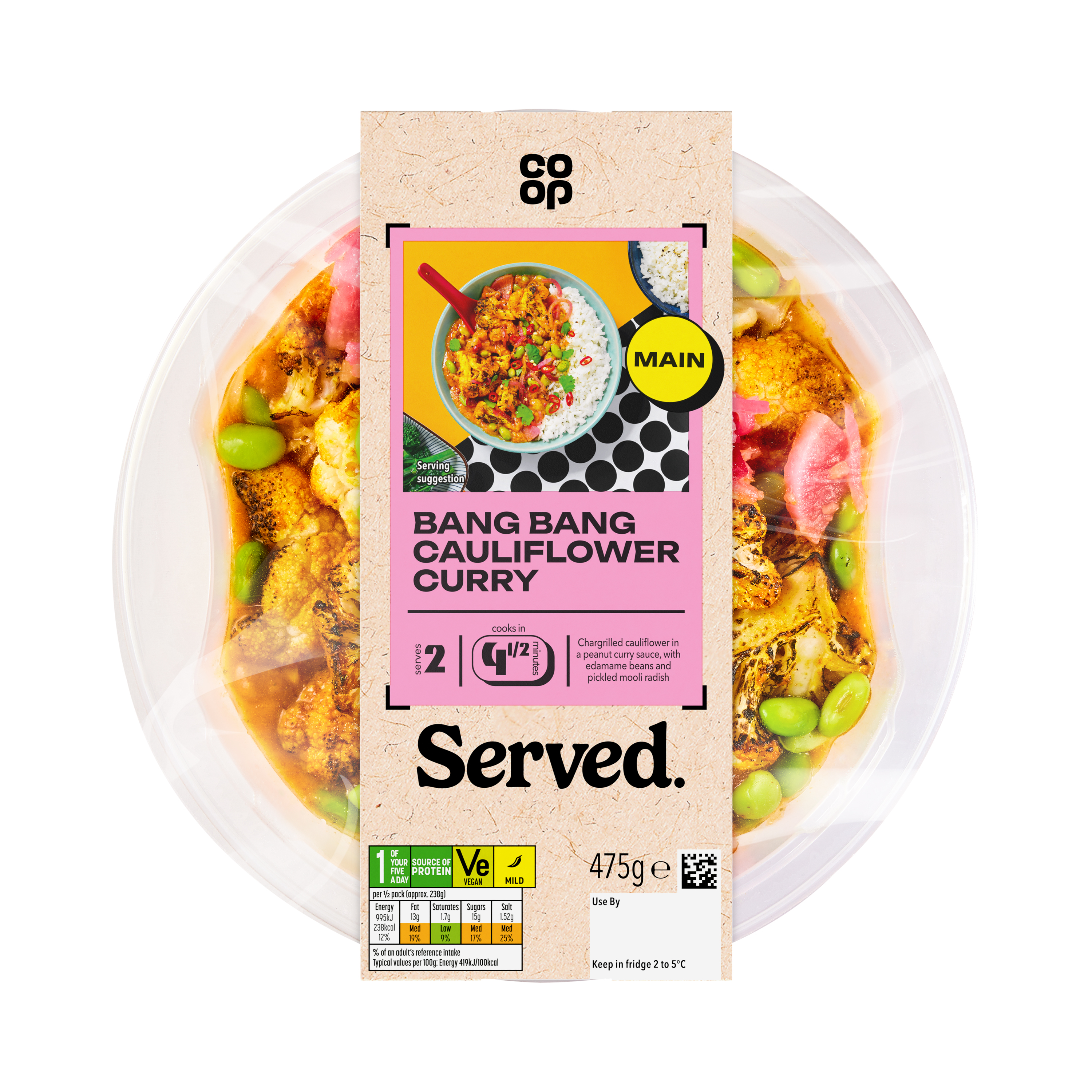 Co-op Bang Bang Cauliflower Curry 475g