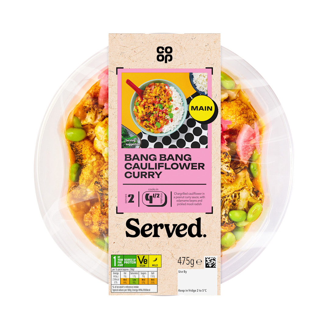 Co-op Bang Bang Cauliflower Curry 475g