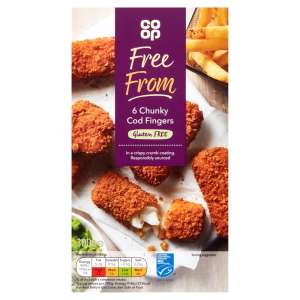  Co-op Free From 6 Chunky Cod Fingers 300g - Gluten Free