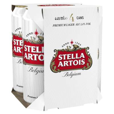 Stella Artois Cans 4x440ml