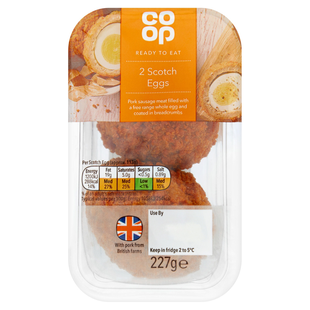 Co Op 2 Scotch Eggs 227g Co Op