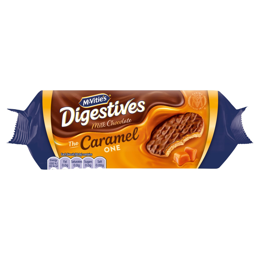 McVitie's Milk Chocolate & Caramel Digestives Biscuits 250g Coop