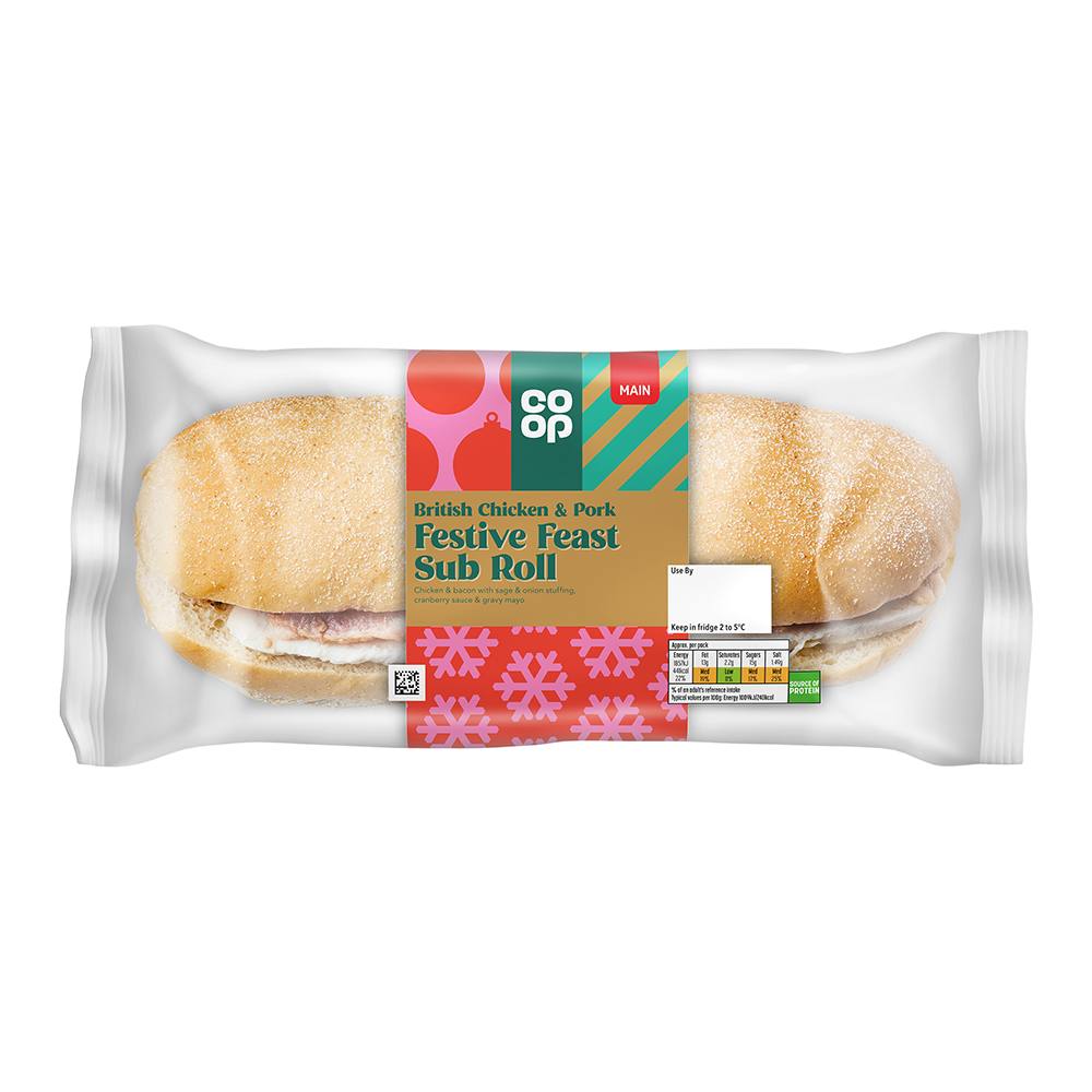 Co-op Christmas Sub Roll