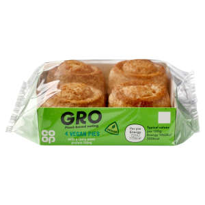 Co-op Gro 4 Vegan Mini Pies 200g