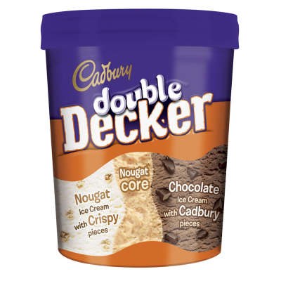 Cadbury Double Decker Ice Cream Tub 480ml