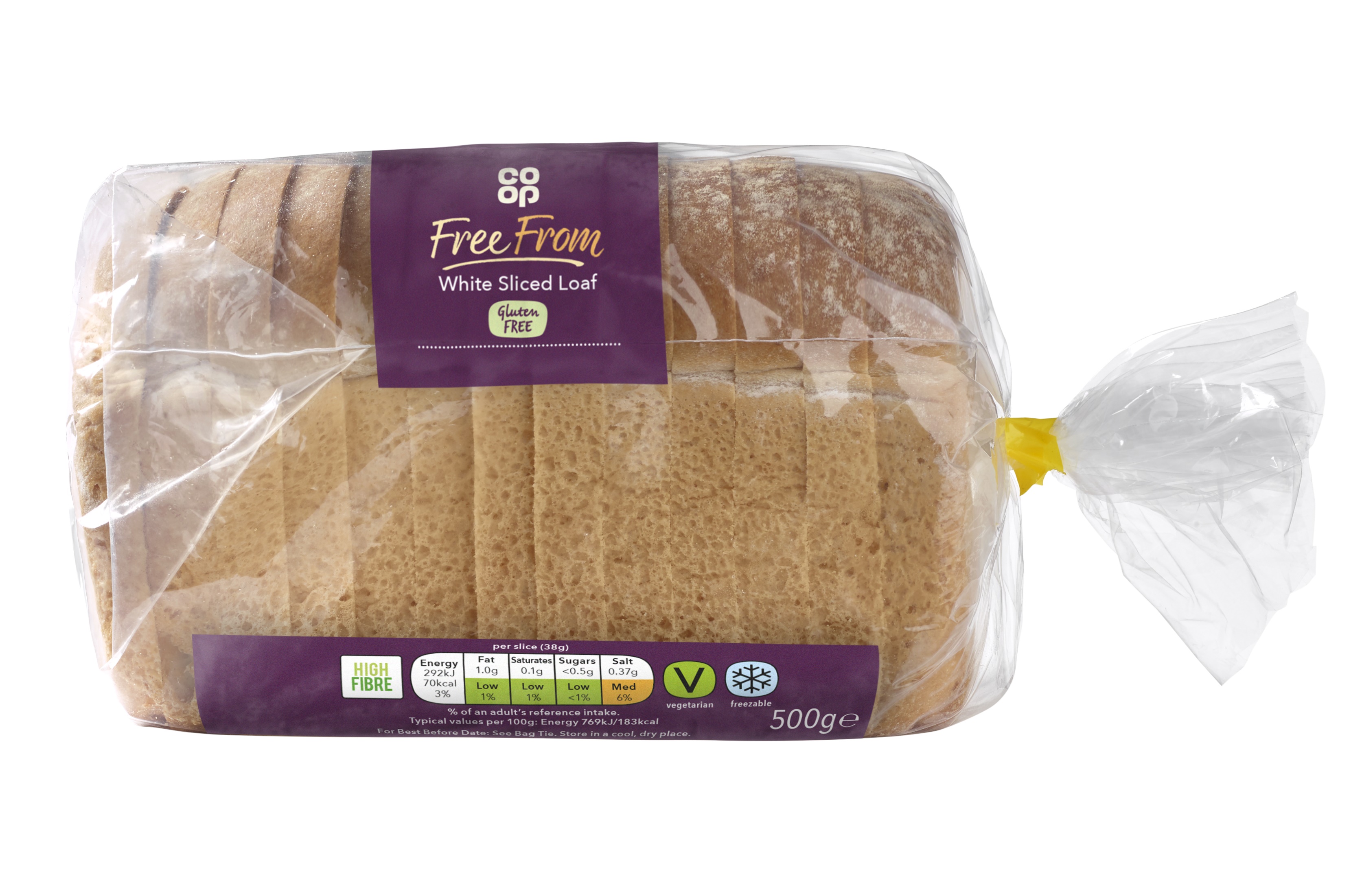 Coop Free From White Sliced Bread 500g Coop