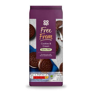 Co-op Free From Cookies & Cream Biscuits 142g