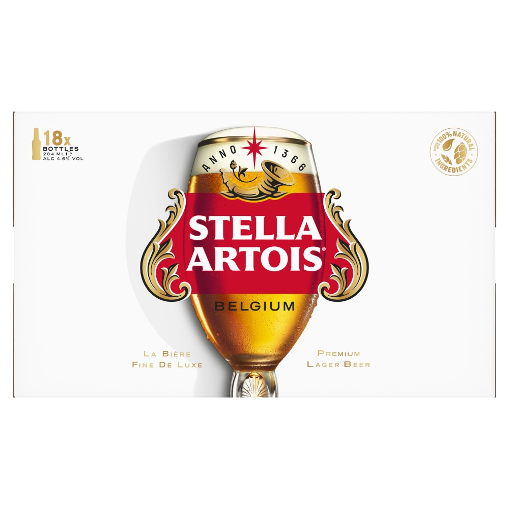 Stella Artois 18 x 284ml Bottles