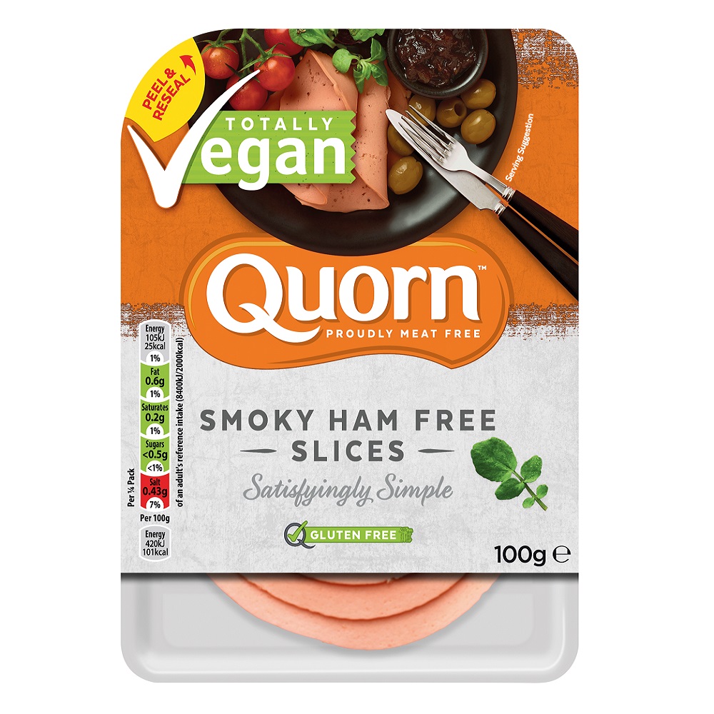 Quorn Smoky Ham Free Slices 100g Co Op