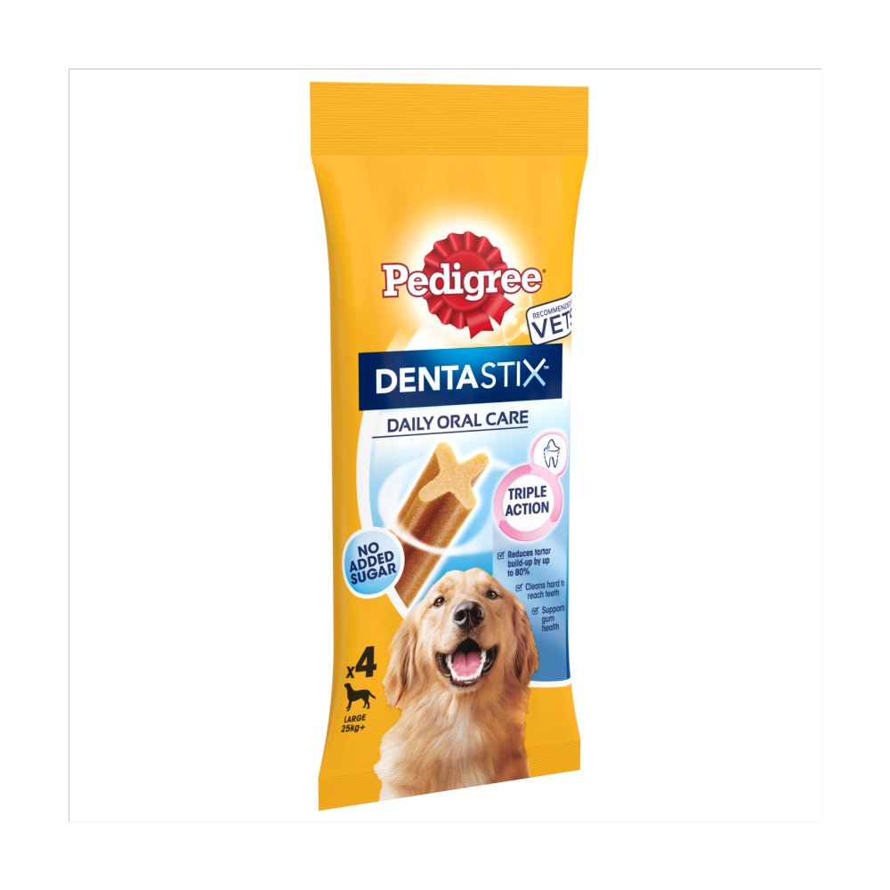 PEDIGREE® DENTASTIX™ Daily Dental Chews Large Dog Treat 4 Sticks
