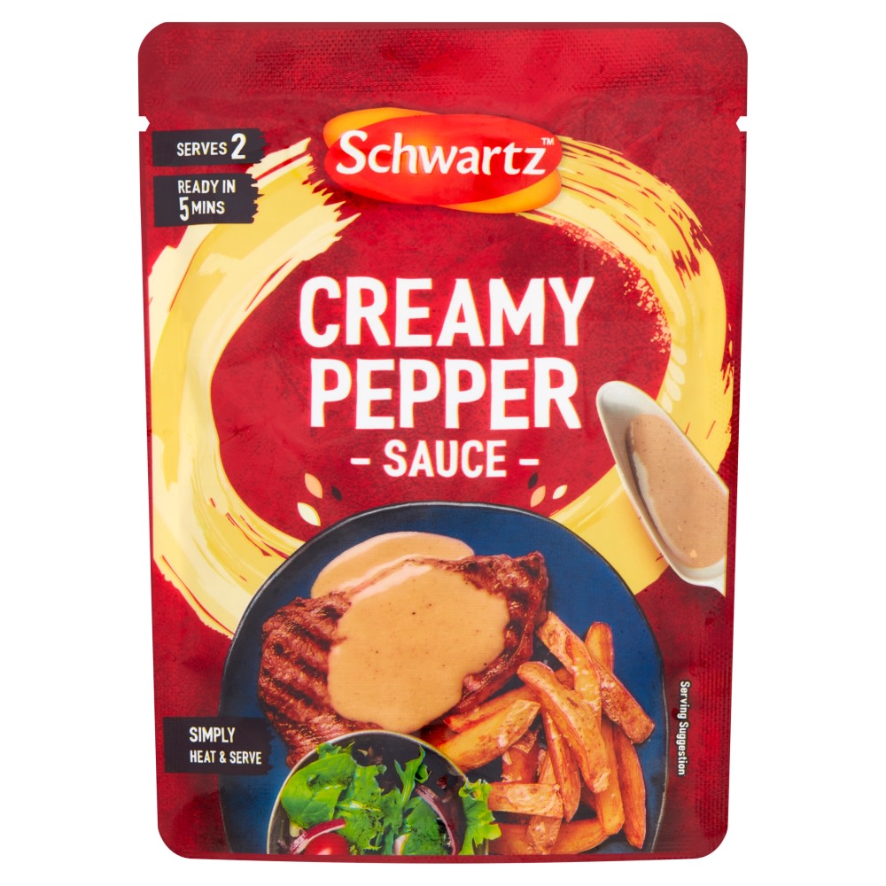 Schwartz Heat & Pour Creamy Pepper Sauce 170g