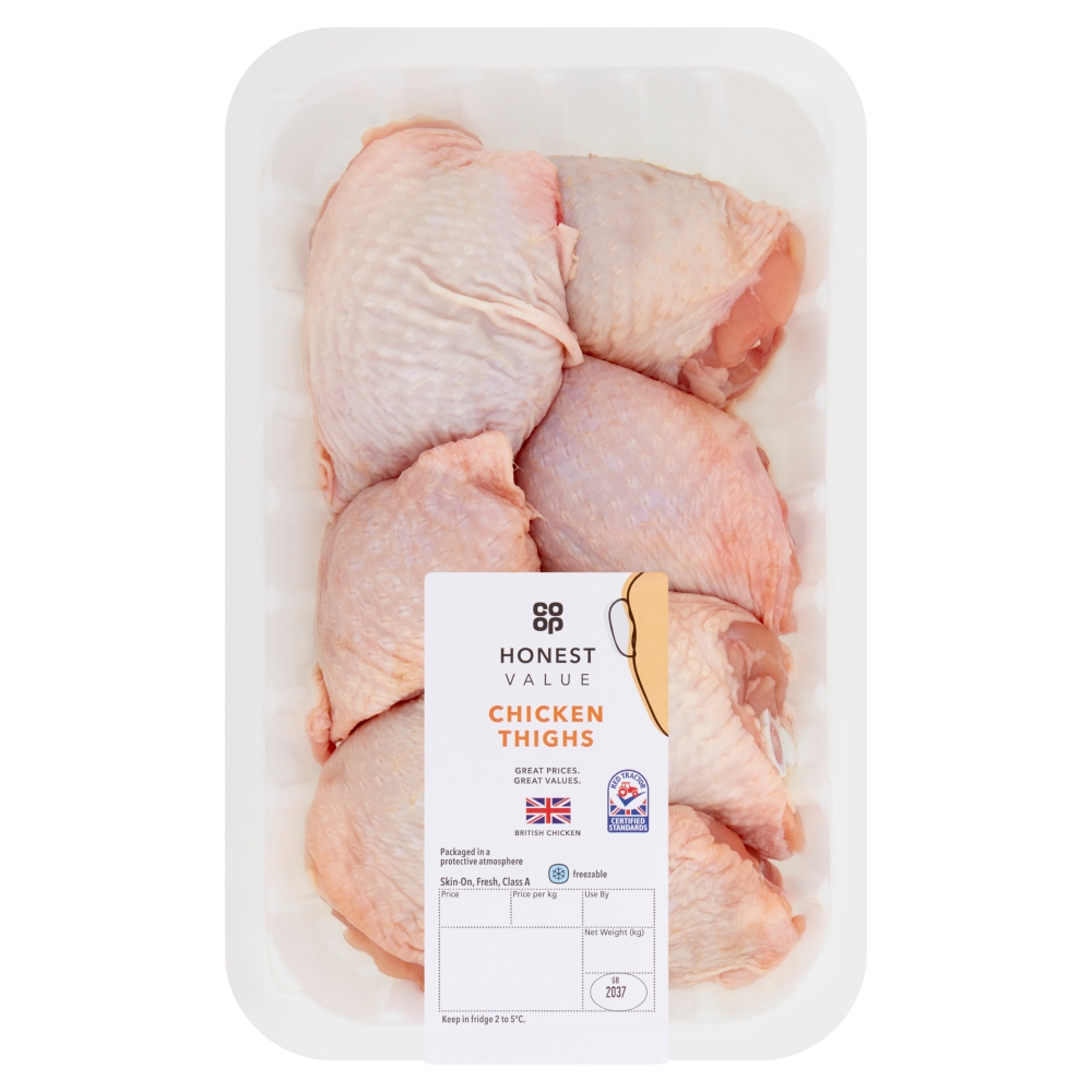 Co Op Honest Value Chicken Thighs Per Kg Avg 1kg Co Op 