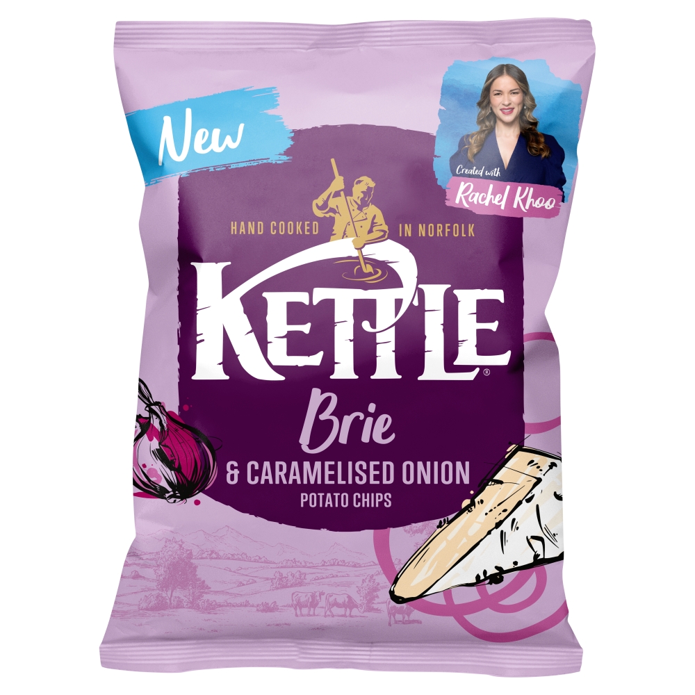 Kettle Brie & caramelised onion crisps