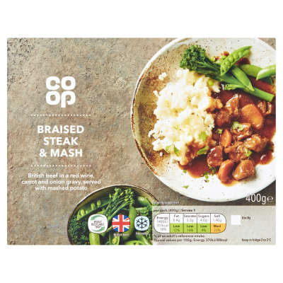 Co-op Traditional Braised Steak and Mash 400g