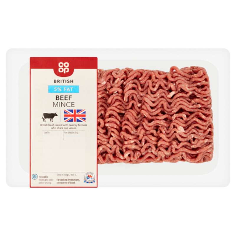 Co op British 5 Beef Mince Co op co-op-british-5-beef-mince-co-op